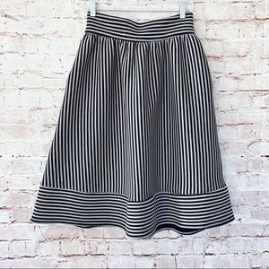 Dina Be striped neoprene skirt